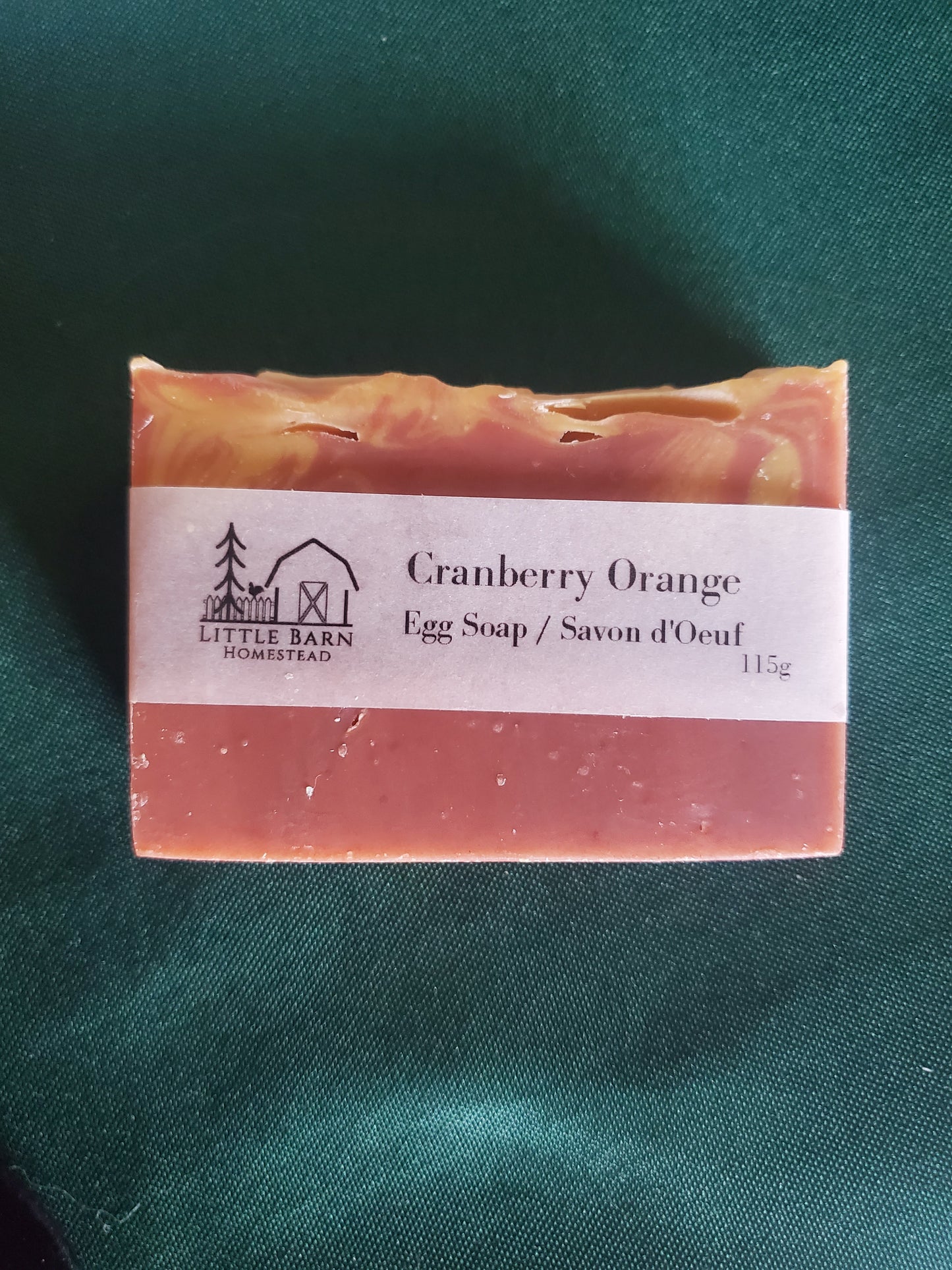 Cranberry Orange Egg Soap