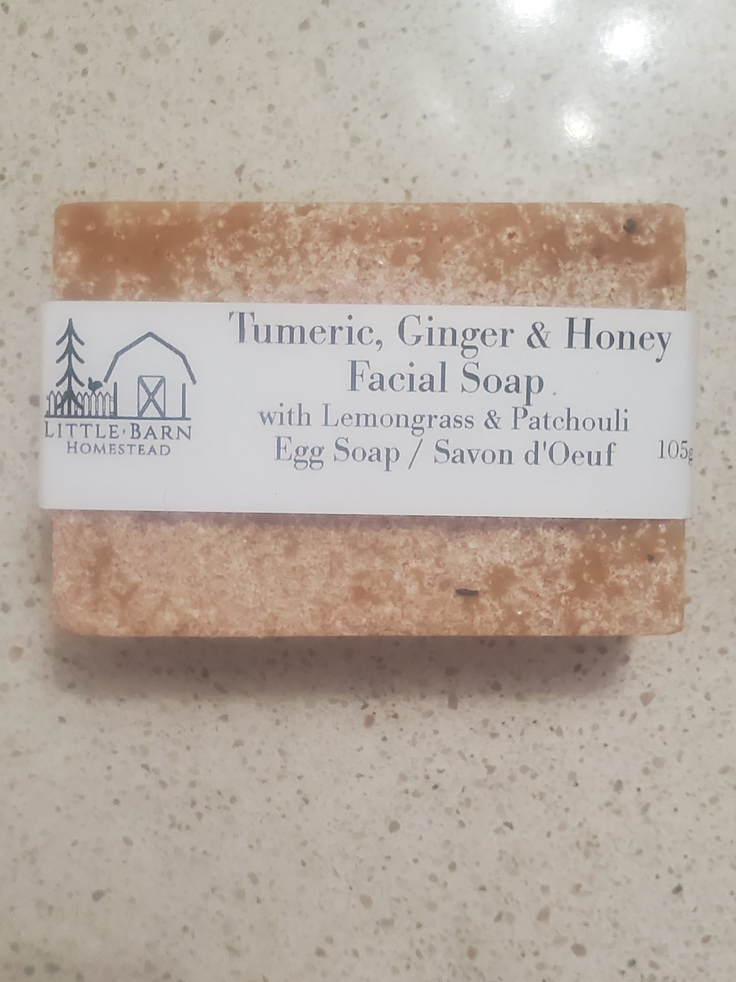 Glow Sea Salt Facial Soap with Turmeric, Ginger & Honey