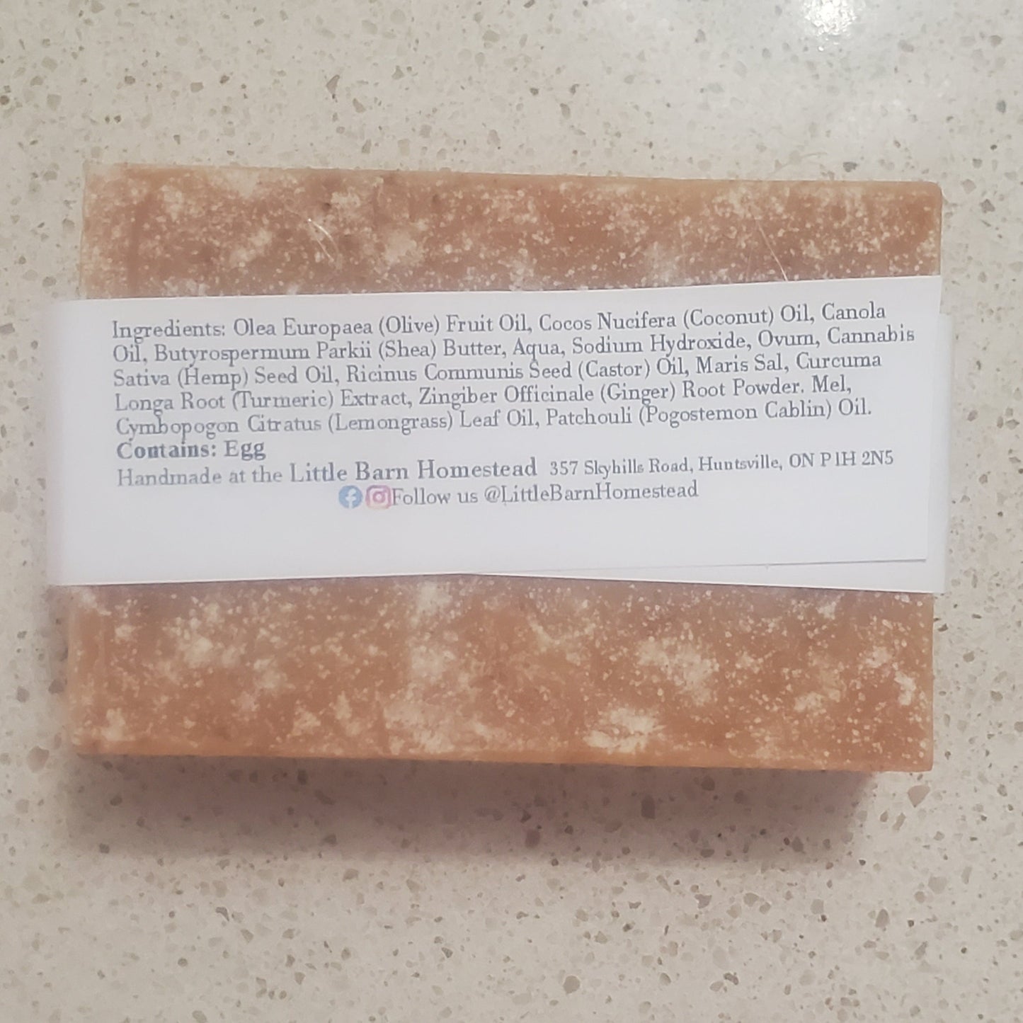 Glow Sea Salt Facial Soap with Turmeric, Ginger & Honey