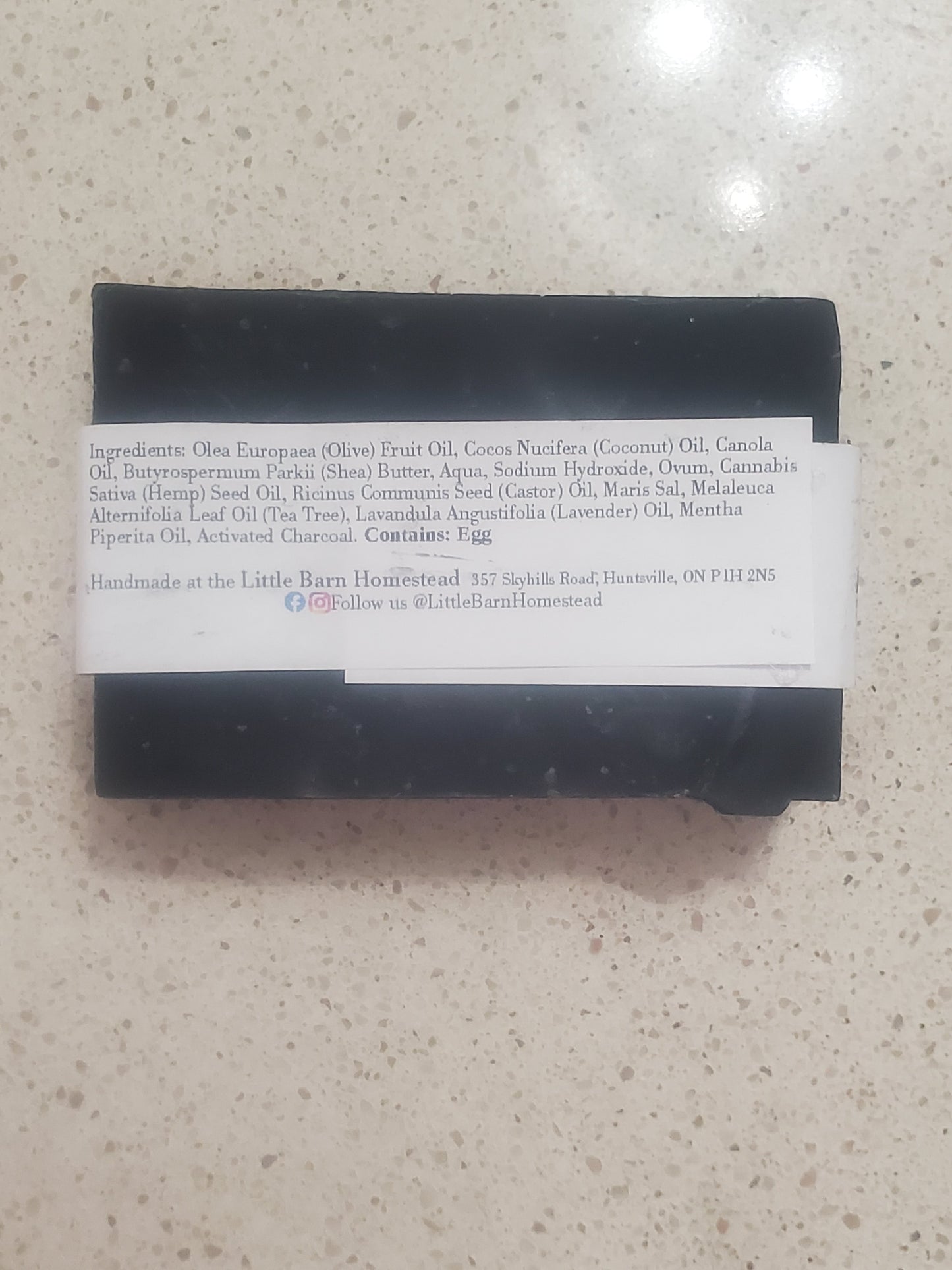 Activated Charcoal Egg Sea Salt Soap