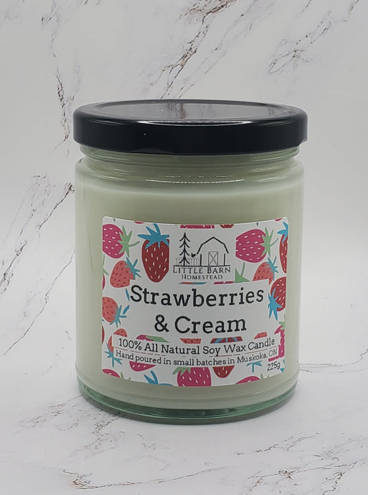 Strawberries & Cream Soy Candle