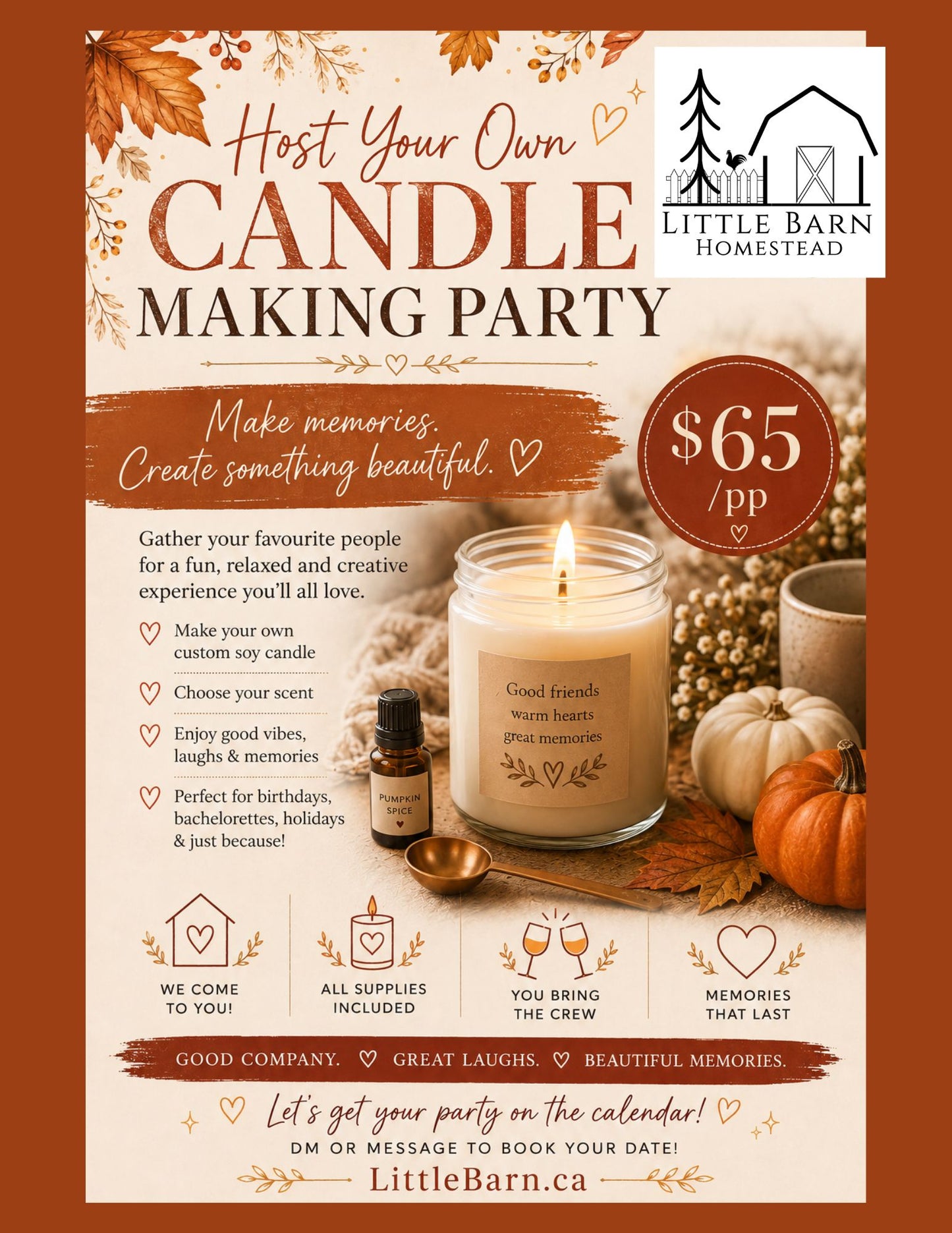 Host Your Own Candle Making Party!