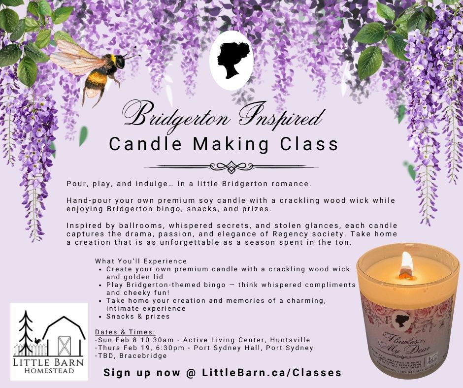 Bridgerton Inspired Candle Making Class
