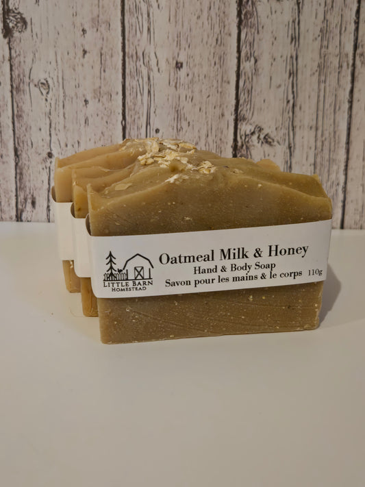 Oatmeal, Milk & Honey Gentle Exfoliating Soap