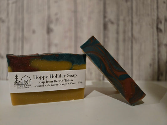 Hoppy Holiday Soap with Beer and Tallow